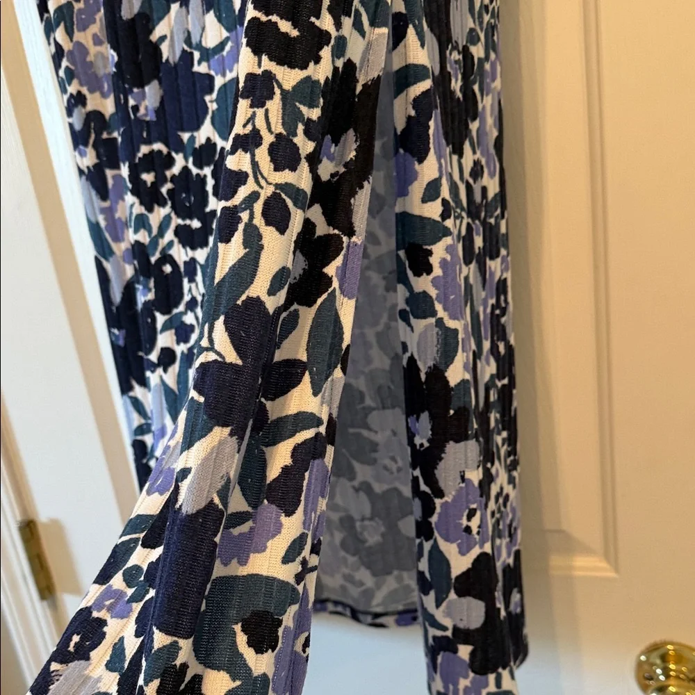 LuLaRoe Floral Maxi Skirt in Navy, Black, and Lavender - Picture 4 of 5